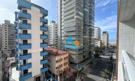 Apartamento com 1 dormitório à venda, 51 m² por r$ 319.000 - tupi - praia grande/sp