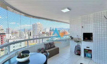 Apartamento com 3 dormitórios à venda, 123 m² por R$ 799.000,00 - Vila Guilhermina - Praia Grande/SP