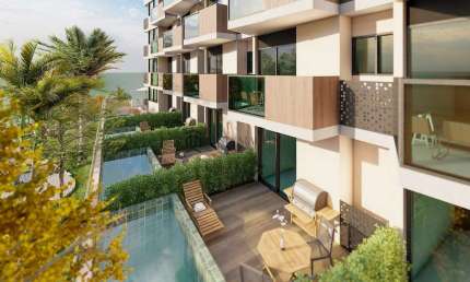 Lançamento à venda a partir de 27,96m², 01 quarto, banheiro social, cozinha, sala de estar/jantar,
