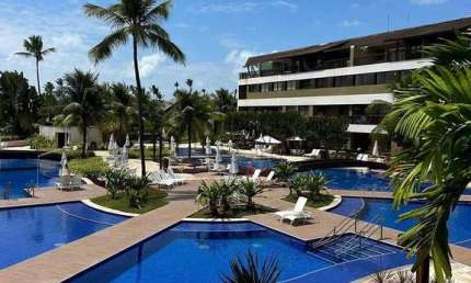 Flat à venda com 60,32m², com mobília, 2 dormitórios (sendo 1 suíte), Varanda, sala,Muro Alto, Ipoj