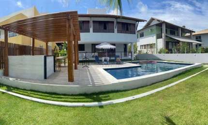 Casa Baía do Cupe à venda com 218m², 4 suítes,  Duplex, Varanda, piscina, 4 vagas,Cupe, Ipojuca, PE