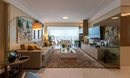 Apartamento à venda com 172m², 4 suítes, móveis planejados, dependência completa, 3 vagas cobertas,
