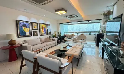 Apartamento à venda, 4 Dormitórios com 3 suites, 3 vagas de garagem- Poço, Recife, PE