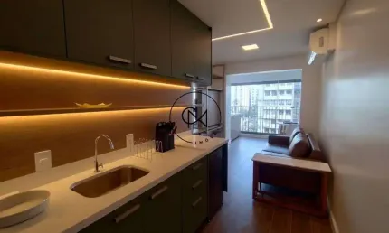 Studio à Venda ou Alugar em Cerqueira  Cesar - SP – 34 m2 - Mobiliado
