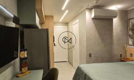 Studio luxuosamente mobiliado - 27 m2, para Venda em Pinheiros, SP