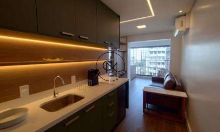 Studio à Venda ou Alugar em Cerqueira  Cesar - SP – 34 m2 - Mobiliado