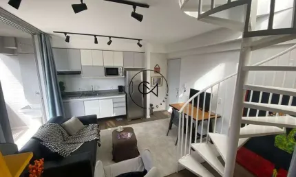 Cobertura duplex mobiliada para venda de 74mts Vila Madalena  ( Sumarezinho)- SP