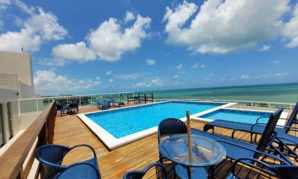 Apartamento mobiliado a beira mar de Carapibus, Jacumã Conde-PB