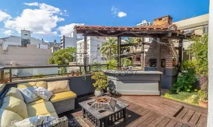 Cobertura com 2 quartos à venda na rua carlos trein filho, 130, auxiliadora, porto alegre por r$ 799.000