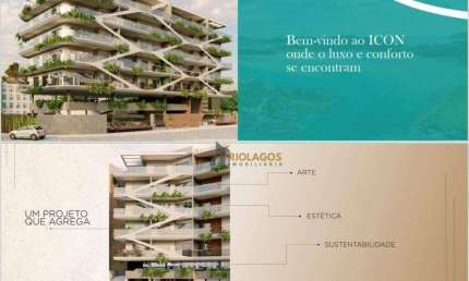 Apartamento com 1 dormitório à venda, 55 m² por R$ 599.192,55 - Passagem - Cabo Frio/RJ