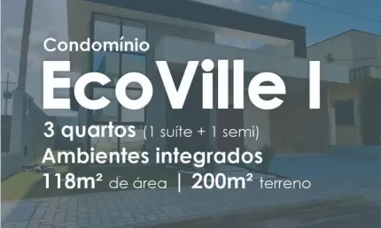 Casa recém construída no ecoville i por apenas r$ 609.900,00mil