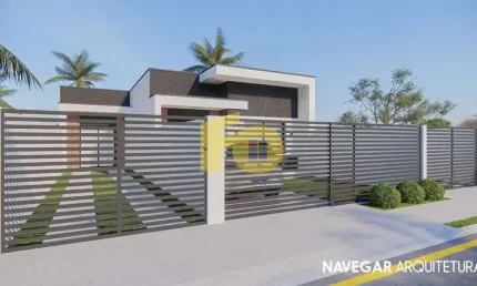 Casa à venda em matinhos-pr, bairro riviera: 3 quartos, 1 sala, 1 banheiro, 2 vagas de garagem, 60m² de área. venha conferir!