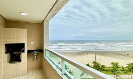 Apartamento com 1 quarto, Caiçara, Praia Grande - R$ 340 mil, Cod: 2857