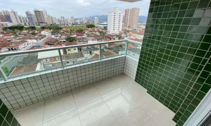 Apartamento com 1 quarto, Guilhermina, Praia Grande - R$ 350 mil, Cod: 1132