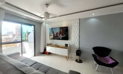 Apartamento com 2 quartos, tupi, praia grande - r$ 440 mil, cod: 3966