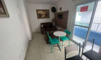 Apartamento com 1 quarto, Aviação, Praia Grande - R$ 350 mil, Cod: 3100