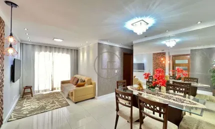 Apartamento com Sacada Gourmet, Vista Mar e Lazer Completo