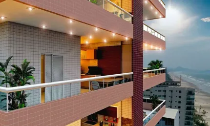 Apartamento com 3 quartos à venda na Avenida Presidente Castelo Branco - Praia Grande - Sp, 16040, Jardim Imperador, Praia Grande