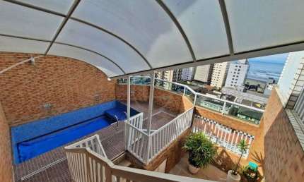 Cobertura Duplex com Vista Mar a 200 metros da Praia