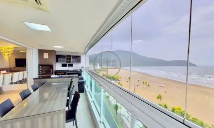 Apartamento Mobilado de Alto Padrão Frente Mar com Lazer Completo