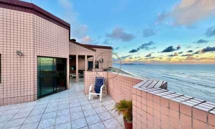 Cobertura Pent House sendo Frente Mar e Lazer Completo