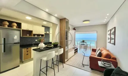 Apartamento com Vista Mar Finamente Mobiliado e Lazer Completo
