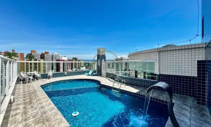 Apartamento com Sacada Gourmet, Vista Mar e Lazer Completo