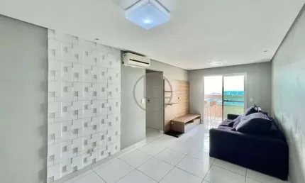 Apartamento mobiliado com sacada gourmet e lazer completo próximo a praia