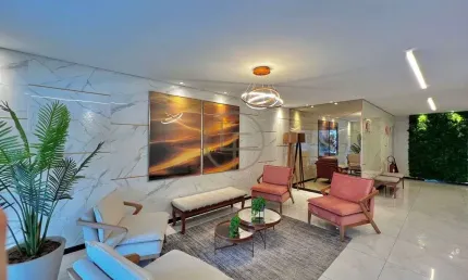Apartamento de alto padrão com sacada gourmet e lazer completo