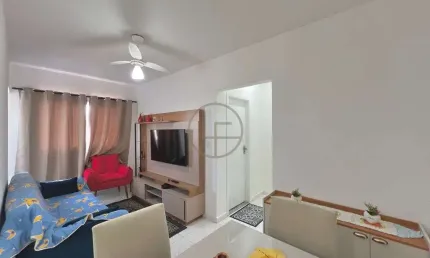 Apartamento semi-mobiliado com lazer completo a 300m da praia