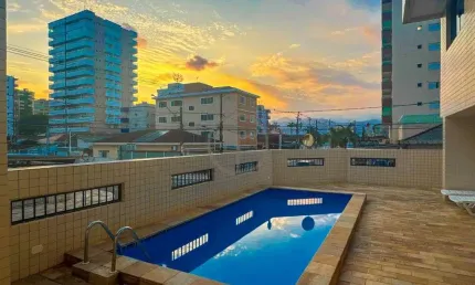 Apartamento Mobiliado a 200 metros da Praia com Lazer