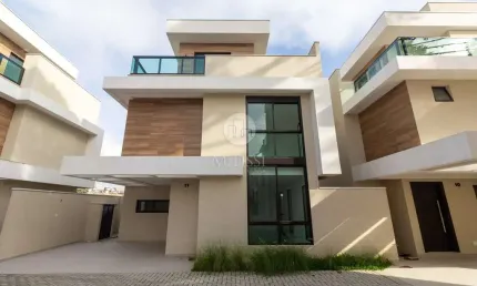 Casa em condomínio fechado com 3 quartos à venda na rua madre clélia merloni, 415, santa felicidade, curitiba, 134 m2 por r$ 1.320.000