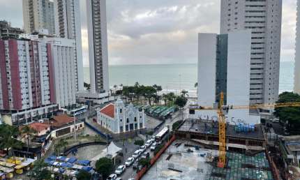 Flat com 1 quarto à venda na Rua Barão de Souza Leão, 195, Boa Viagem, Recife