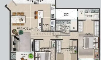 Apartamento com 3 quartos à venda na Rua da Fonte, --, Coqueiros, Florianópolis por R$ 947.000
