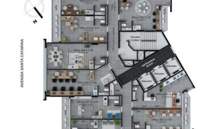 Sala comercial à venda na Avenida Santa Catarina, --, Estreito, Florianópolis por R$ 434.675