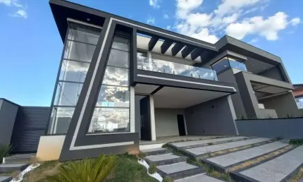 Condominio Santa Monica, Caçapava / Casa nova com 3 suítes e piscina