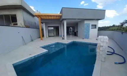 Condominio Santa Monica, Caçapava / Casa nova com 3 dorms e piscina