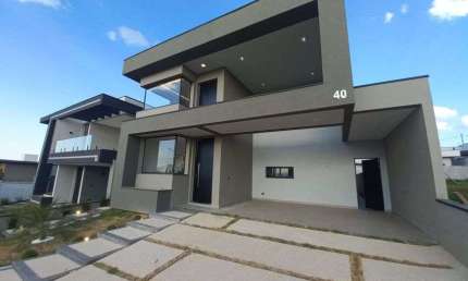 Condominio Santa Monica, Caçapava / Casa nova com 3 suites e piscina