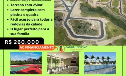 Terreno a venda no condominio fechado mirante cambui