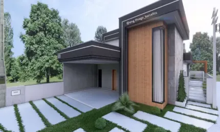 Casa térrea em construção com 3 dorms – condomínio fechado | caçapava-sp