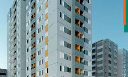Apartamento a venda no Butantã, São Paulo.SP, com 35,75 m² de área construída, sala, 2 domitórios e terraço