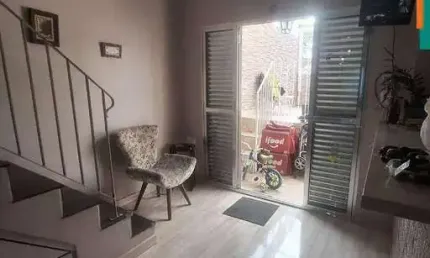 Sobrado para locação no jardim adhemar de barros, são paulo, sp, com 100 m² de área construída, 3 dormitórios, sendo 1 suíte, sala, garagem 3 autos.