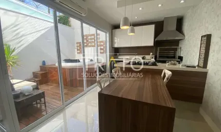 Casa em condomínio fechado com 3 quartos à venda na rua santa mônica, 280, jardim santa marcelina, campinas, 170 m2 por r$ 1.550.000