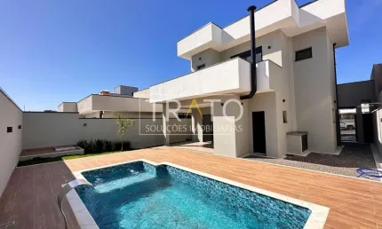 Casa em condomínio fechado com 3 quartos à venda na rua sebastião cardoso, 548, parque brasil 500, paulínia, 240 m2 por r$ 1.700.000