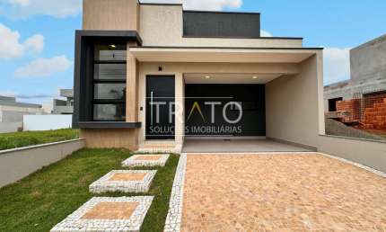 Casa em condomínio fechado com 3 quartos à venda na Avenida Luiz Greco, 600, Vila Monte Alegre, Paulínia, 126 m2 por R$ 1.040.000