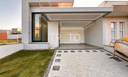 Casa em condomínio fechado com 3 quartos à venda na Avenida Luiz Greco, 600, Vila Monte Alegre, Paulínia, 139 m2 por R$ 1.180.000