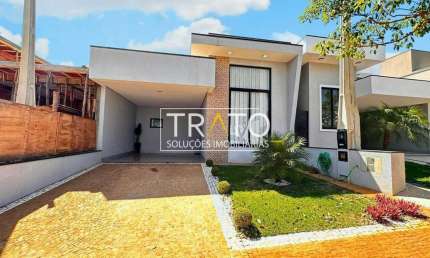 Casa em condomínio fechado com 3 quartos à venda na Avenida Luiz Greco, 600, Vila Monte Alegre, Paulínia, 140 m2 por R$ 1.135.000