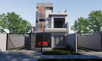 Sobrado com 3 quartos  à venda, 105.92 m2 por R$749000.00  - Xaxim - Curitiba/PR