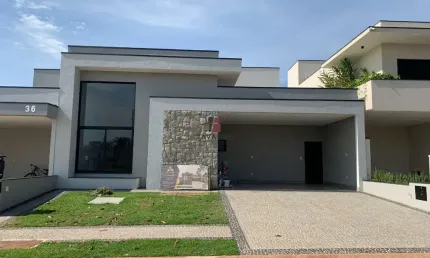 Casa de Luxo em Condomínio à Venda em Paulínia-SP: 3 Quartos, 3 Suítes, 2 Salas, 2 Vagas - 193,22 m² no Jardim Pari