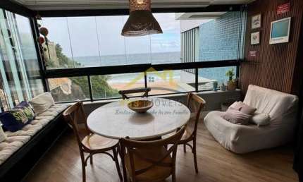 Rio Vermelho Apartamento 1/4 Pé na Areia Decorado 60m²